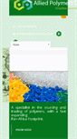 Mobile Screenshot of alliedpolymersdmcc.com