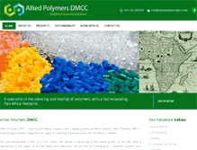 Tablet Screenshot of alliedpolymersdmcc.com